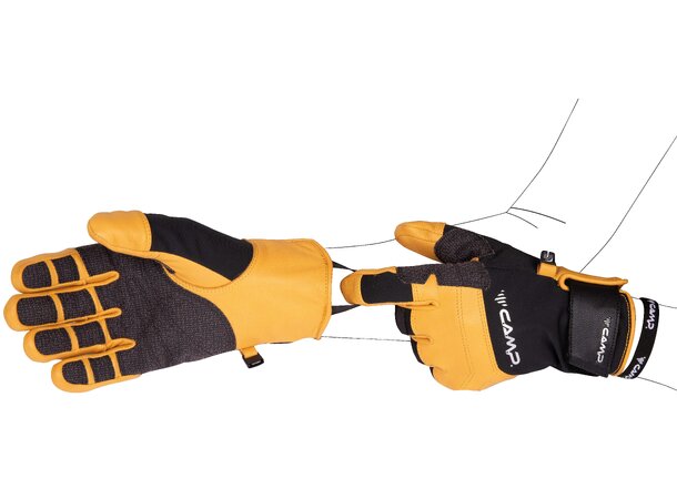 CAMP GEKO GRIP M - Black/Yellow 