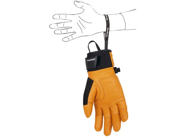 CAMP GEKO REVEL Hanske XL - Black/Yellow 