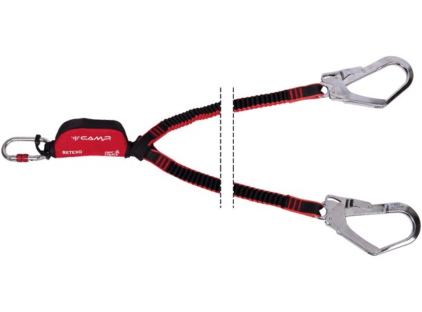 CAMP RETEXO REWIND DOUBLE 95-135 cm Alukarabiner og 54mm stillaskroker 