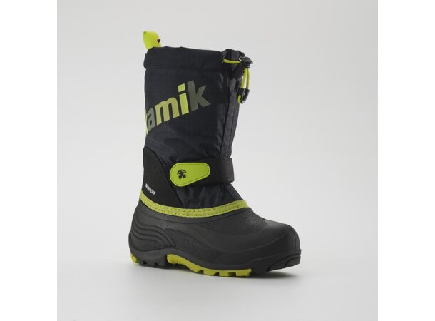 KAMIK WATERBUG5 Vintersko Barn BLACK/GREEN - 32 