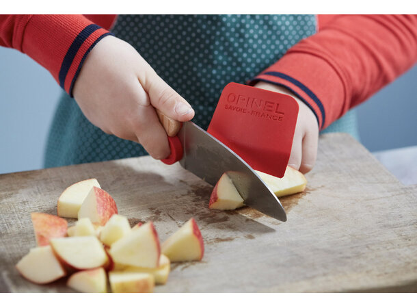 Opinel Le Petit Chef Kjøkkensett barn Kniv, skreller og beskyttelse 