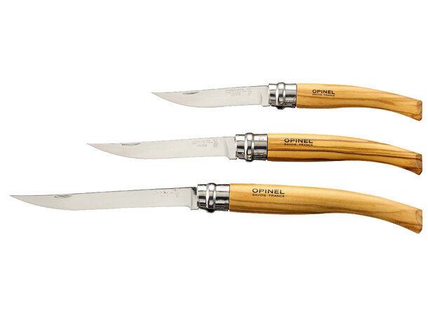 Opinel N08 SLIM OLIVE MIRROR BLADE 