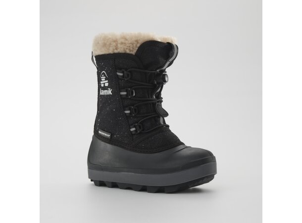 KAMIK CASCADE Vintersko Barn BLACK -28/29 