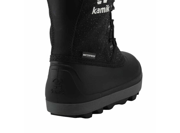 KAMIK CASCADE Vintersko Barn BLACK -28/29 