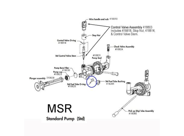 MSR Pump Control Valve O-Ring Fuel Pump - Reservedel 