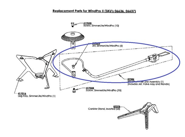 MSR Fuel Line - WindPro Reservedel 