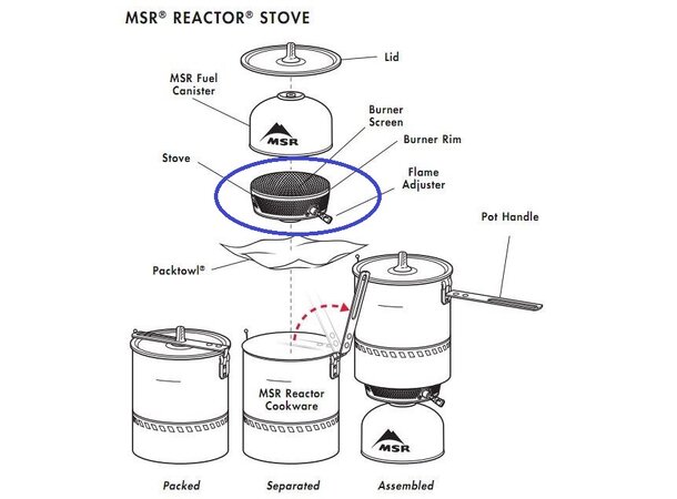 MSR Stove - Reactor Reactor - Reservedel 
