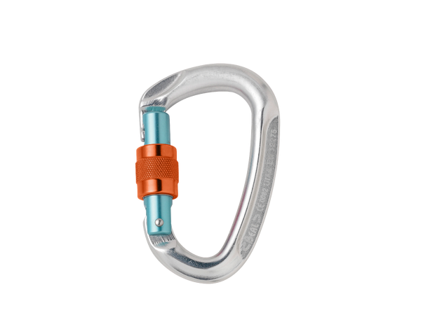 Beal BE ONE SCREW Karabiner Skru Orange 