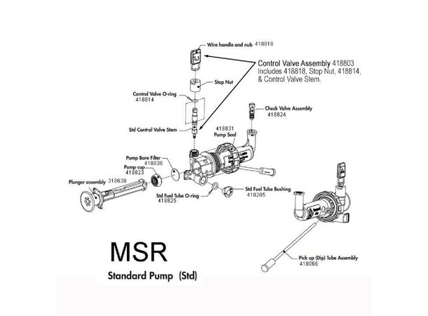 MSR Pump Plunger Fuel Pump - Reservedel 