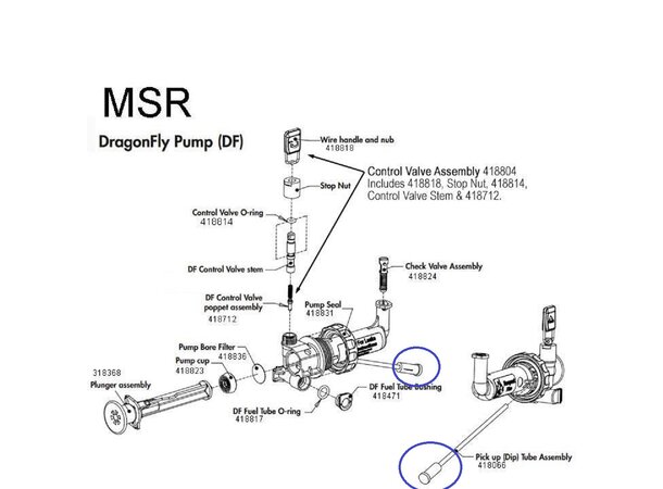 MSR Pump Fuel Filter Fuel Pump - Reservedel 